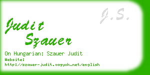 judit szauer business card